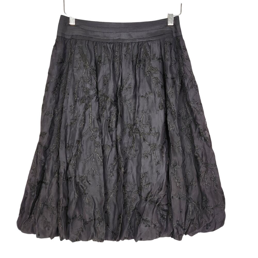 Dana Buchman Skirt NWT Size 6 - Black Embroidered